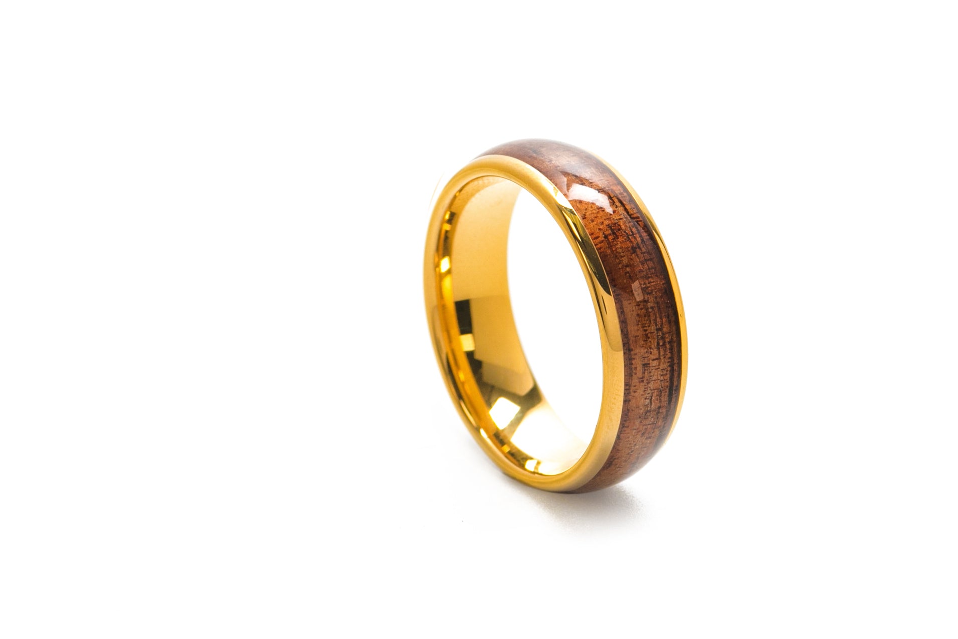 Koa Eternity Ring - Curved Gold – Martin & MacArthur