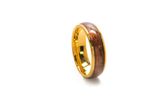 Koa Eternity Ring - Curved Gold