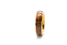 Koa Eternity Ring - Curved Gold