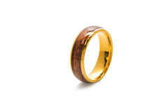 Koa Eternity Ring - Curved Gold