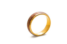 Koa Eternity Ring - Curved Gold