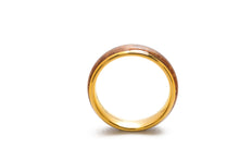 Koa Eternity Ring - Curved Gold