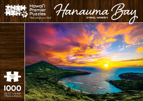 Hanauma Bay Wooden Jigsaw Puzzle