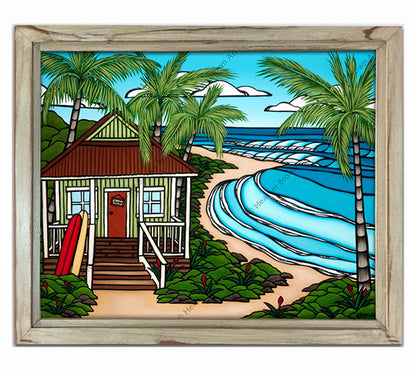 Hawaii Bungalow de Heather Brown - Edición limitada Giclée