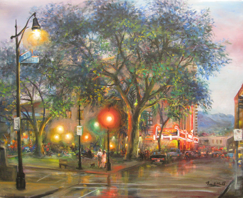 Luces del teatro de Honolulu por Eva Makk