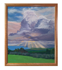 Original Painting "Stairway to Heaven" by Philip Gagnon 34x40 supporting Maui fire relief efforts