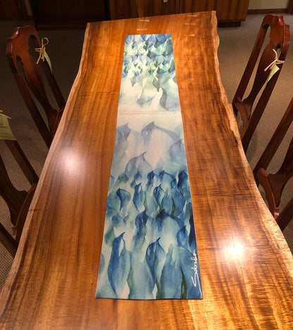 Blue Birds Table Runner by Sabado