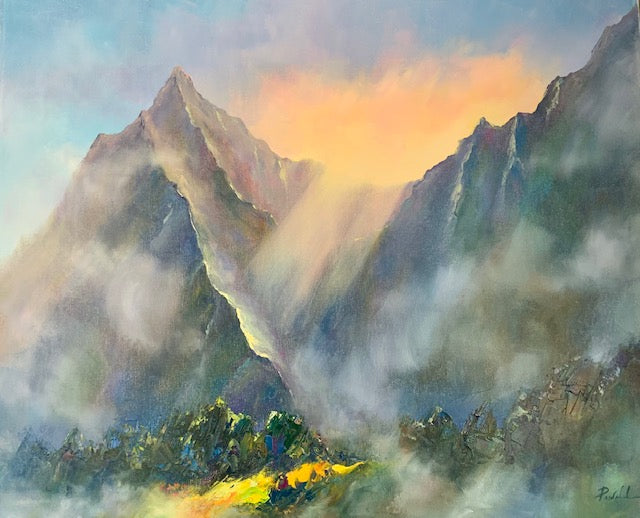 原画：マイケル・パウエル作「ラスト・ライト」30x24