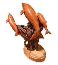 Koa Wood Sculpture "Triple Play" by Craig Nichols