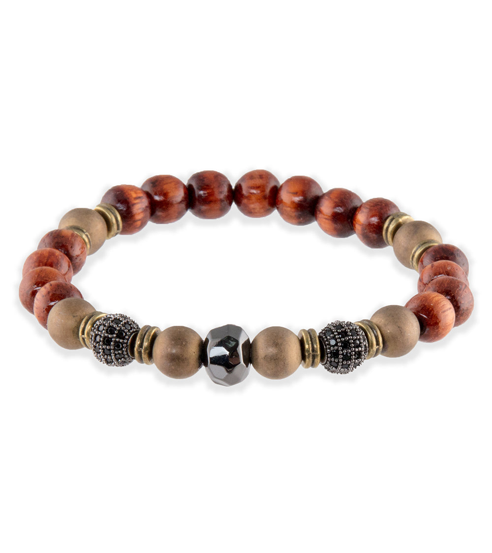 Koa Copper Hematite Alloy Metals Bracelet by Bergan Martin MacArthur