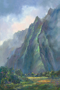 Original Painting: Kahalu’u Home by Michael Powell