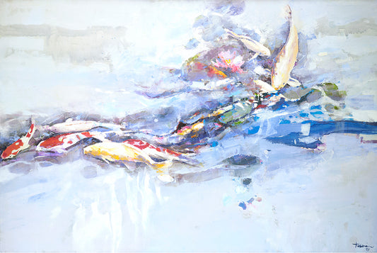 Koi (White Water) by Hiroshi Tagami