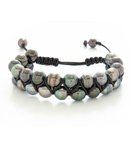 Woven Tahitian Pearl Bracelet (30 Pearls)- 36954C