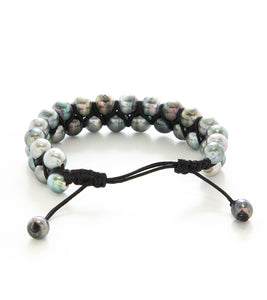 Woven Tahitian Pearl Bracelet (34 Pearls)- 36956C