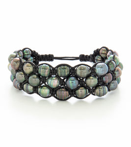 Woven Tahitian Pearl Bracelet (42 Pearls)- 36959C