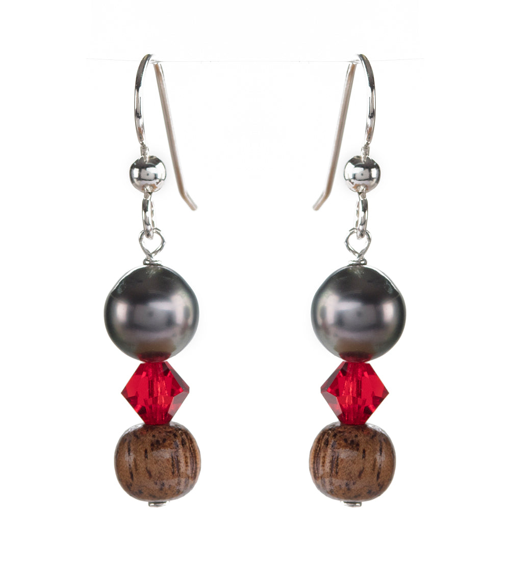 Tahitian Pearl Hyacinth Earrings