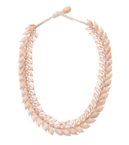 Double Layer w/ Niau Sliced Shells Necklace - 53717