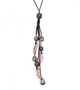 Pearl Strand, Grape Shell w/ Rose Gold Necklace 53753