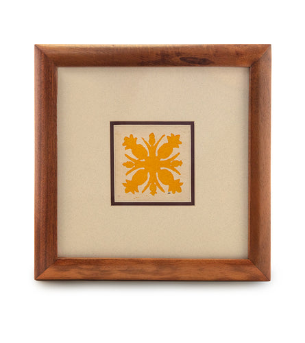 Hawaiian Quilt Tapa (8x8 Yellow) by Joanne How