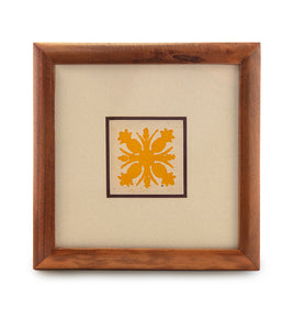 Hawaiian Quilt Tapa (8x8 Yellow) by Joanne How