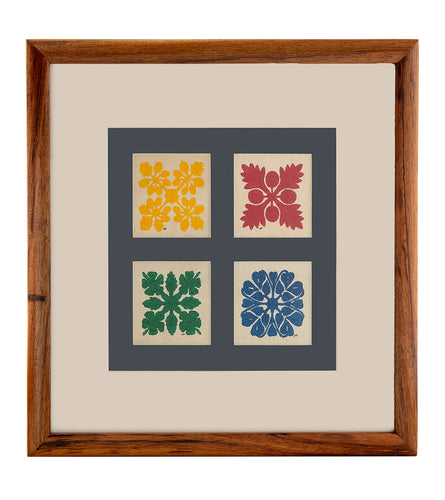 Hawaiian Quilt Tapa (14x14 Multi) by Joanne How