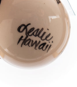 Hawaiian Ceramic Ornament - Red Plumeria