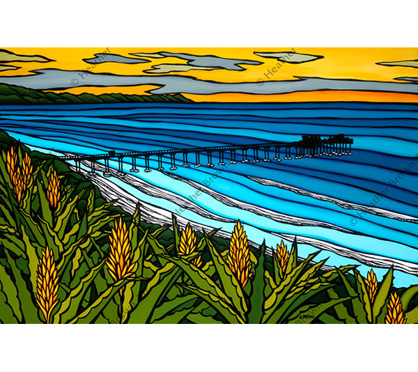 La Jolla Sunset by Heather Brown - Artist Proof