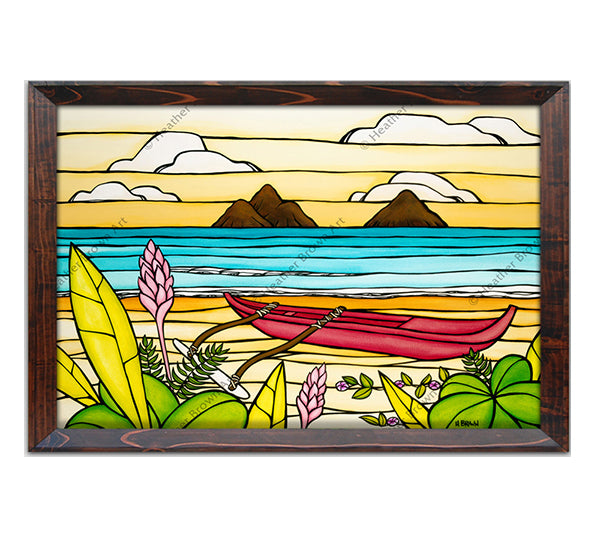 Lanikai Holiday Heather Brown 額縁付きアート Lanikai Daydream by Heather Brown - Limited Edition Giclee
