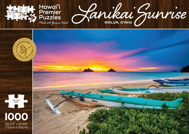 Lanikai Sunrise Wooden Jigsaw Puzzle