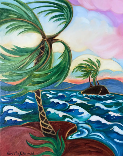 Original Painting: Maui Tradewinds by Kim McDonald, supporting Maui fire relief efforts
