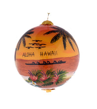 Glass Ornament - Sun Hula Hawaii