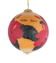 Glass Ornament - Radiant Hibiscus Hawaii