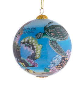 Glass Ornament - Coral World Hawaii
