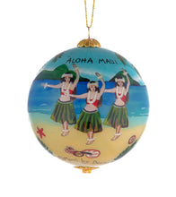 Glass Ornament - Hula Paradise Hawaii