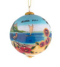 Glass Ornament - Scenic Old Hawaii