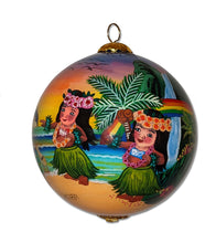 Glass Ornament - Chicks, Keiki and Rooster