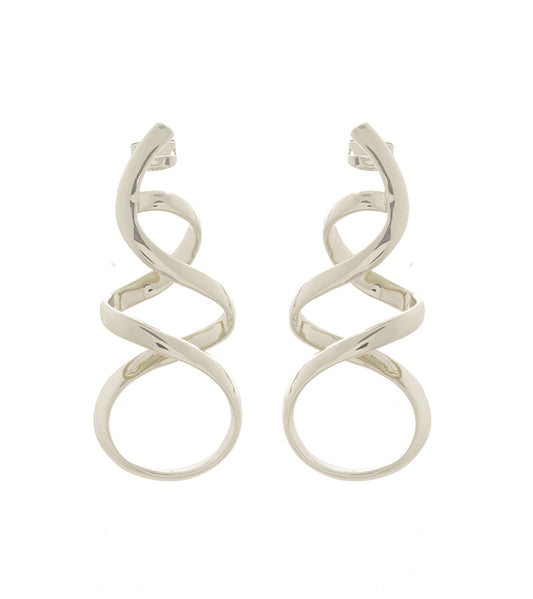 Sterling silver Plume Earrings