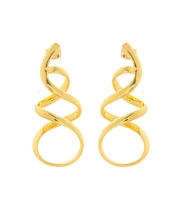 "Plume"  Gold Earrings