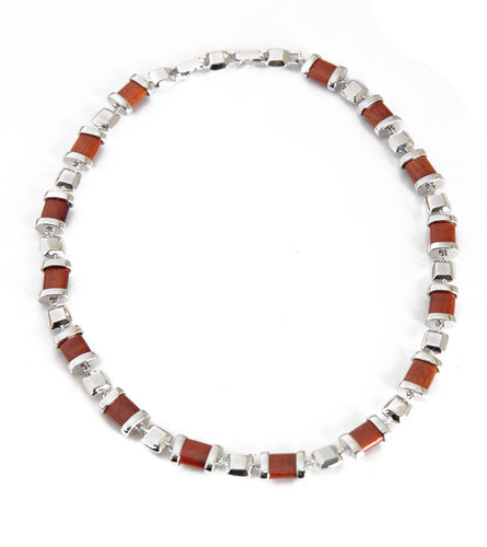 Koa Rodium Necklace koa Fine Jewelry