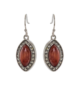 Koa Marquise Drop Earrings