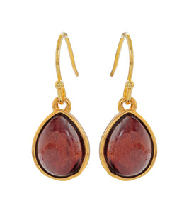 Koa Single Tear Earrings