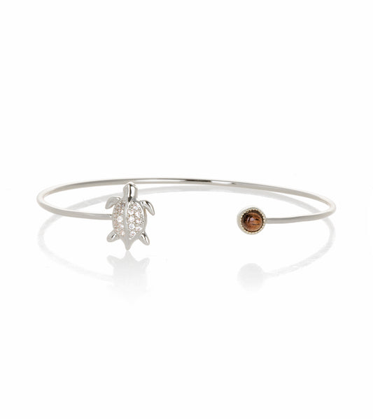 Brazalete Honu de rodio