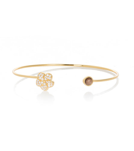 Gold Plumeria Cuff