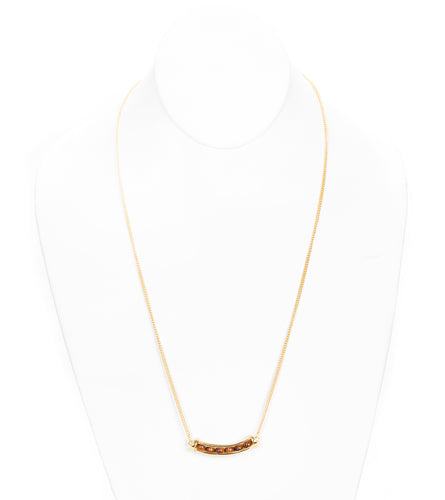 Signature Koa Bead Bar Necklace