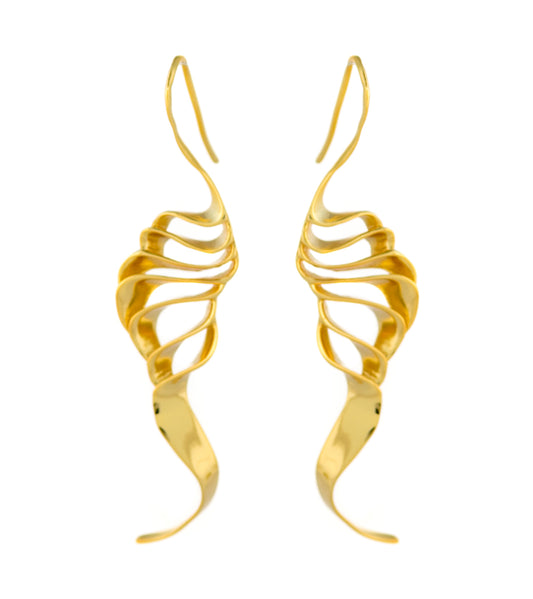 Pendientes de oro Nautilus