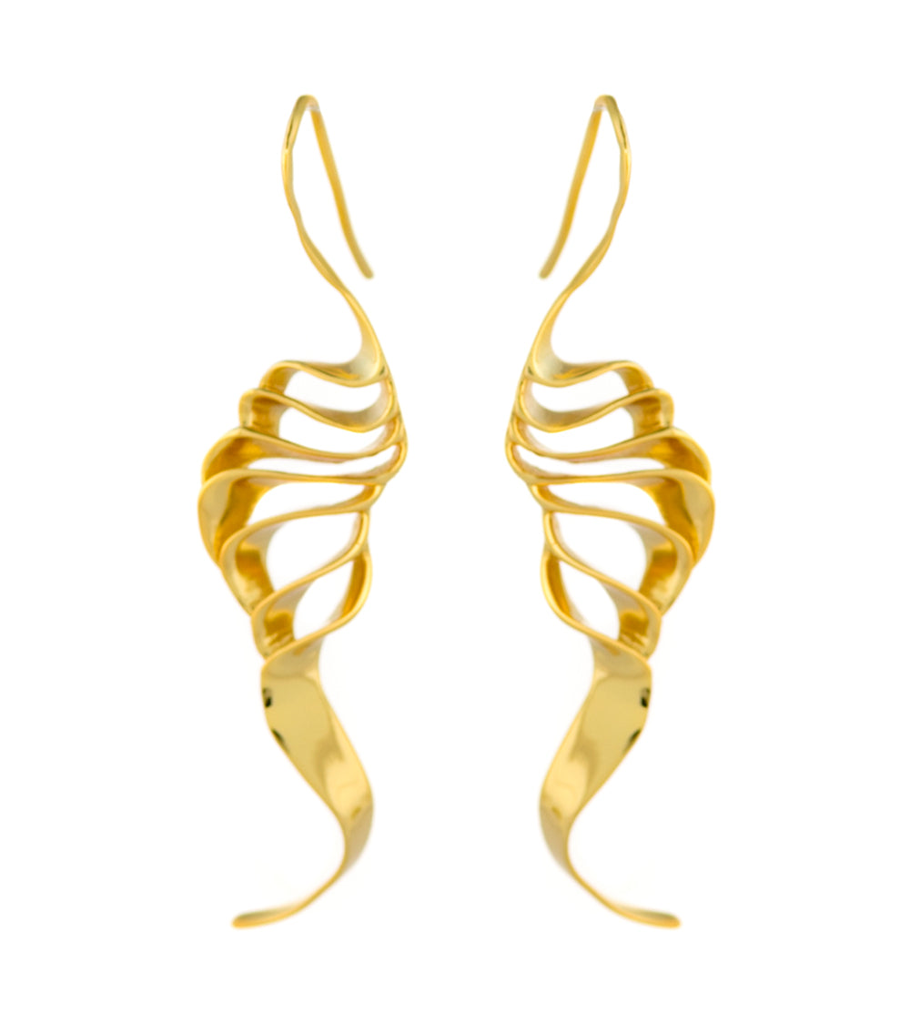 Nautilus Gold Earrings