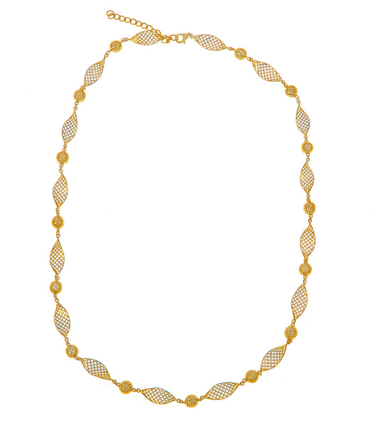 フキラウツイストボールネックレス