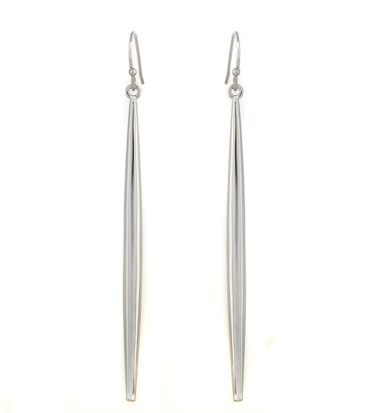 Pendientes de anzuelo de rodio