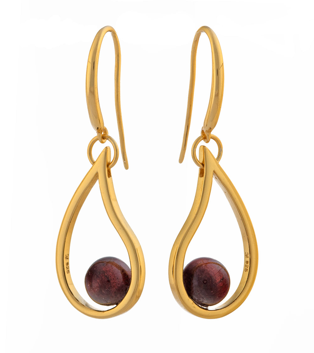 コア「キリ」レインドロップイヤリング