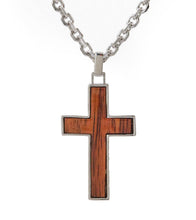 Koa Cross Pendant, Large